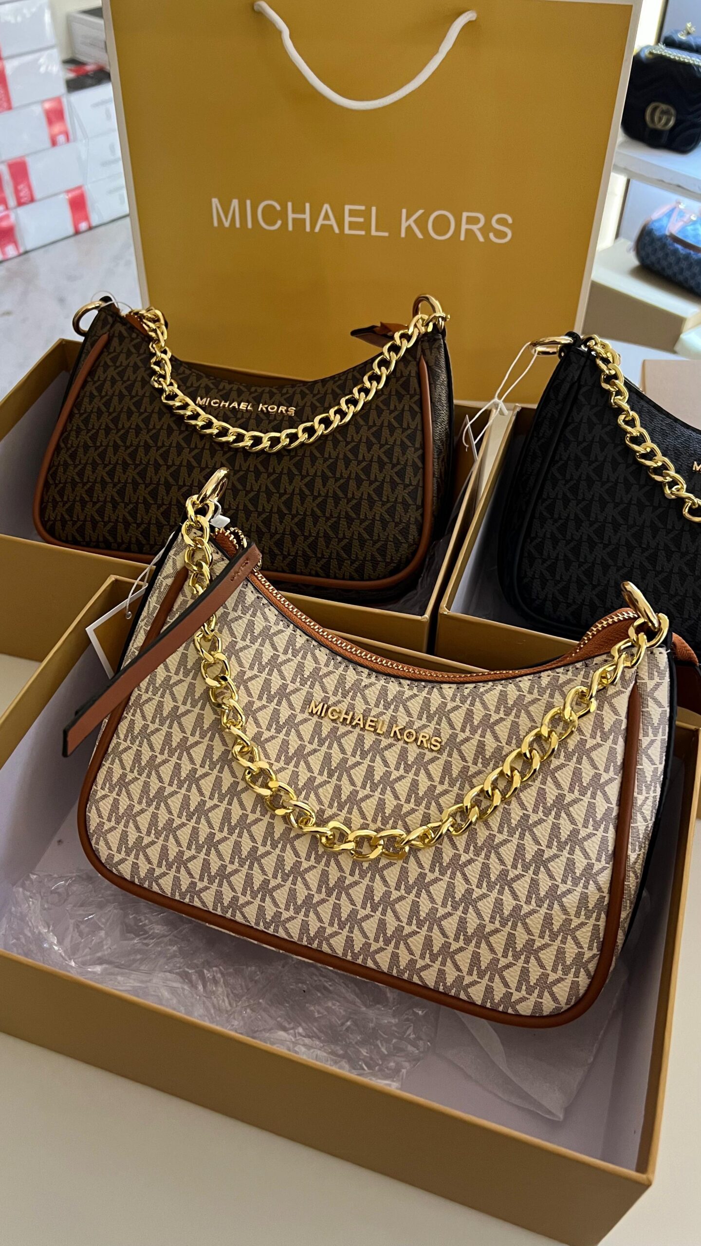 FIRST COPY MK HALF MOON SHOULDER SLING BAG - Image 4