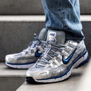 FIRST COPY NIKE P-6000 TRAINER METALLIC BLUE TICK