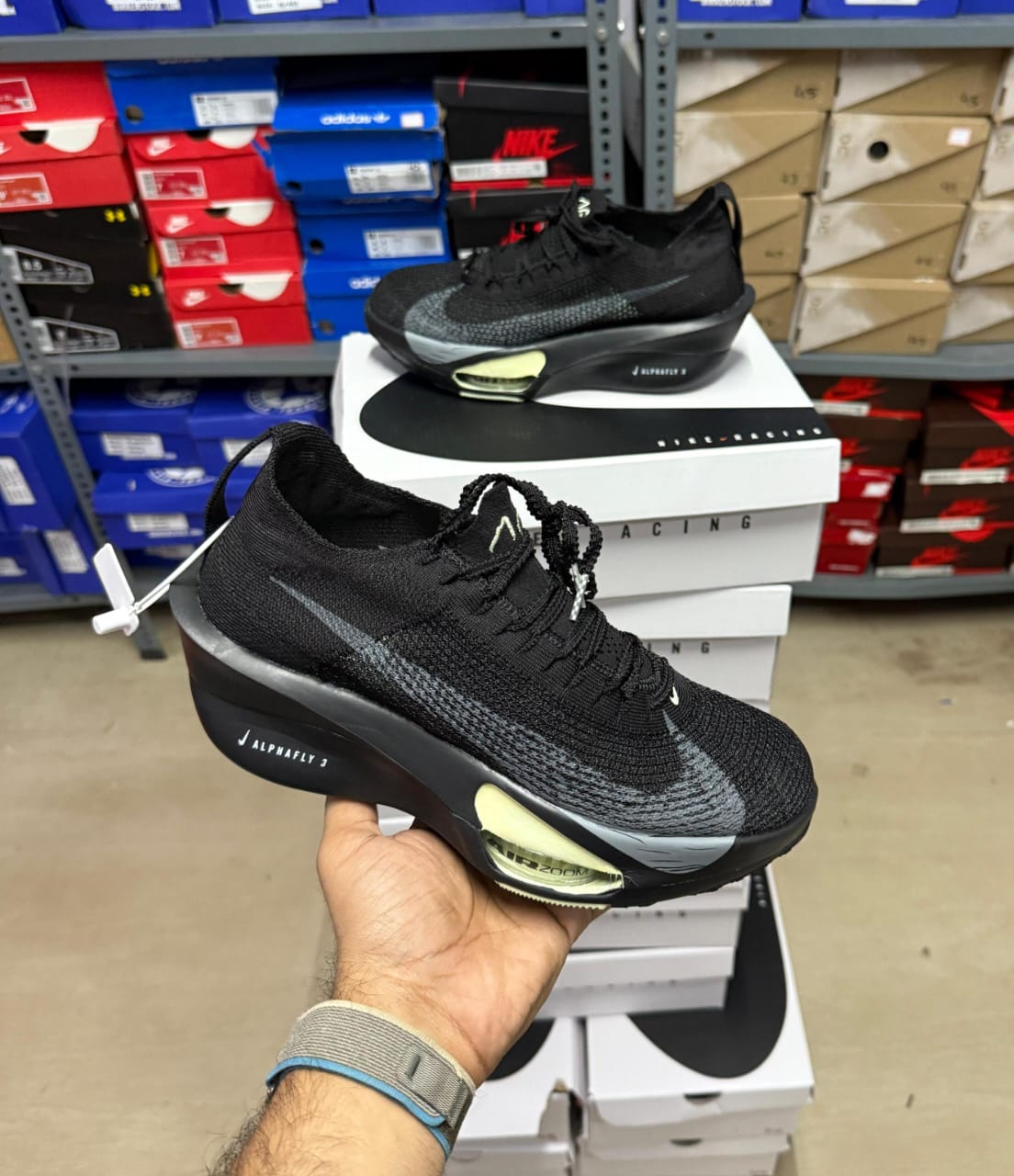 FIRST COPY Nike Air Zoom Alphafly Next 3 Black Olive Aura