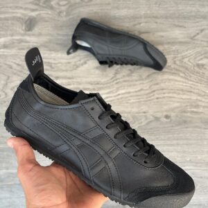FIRST COPY ONITSUKA TIGER SHOES ALL BLACK FOR MEN