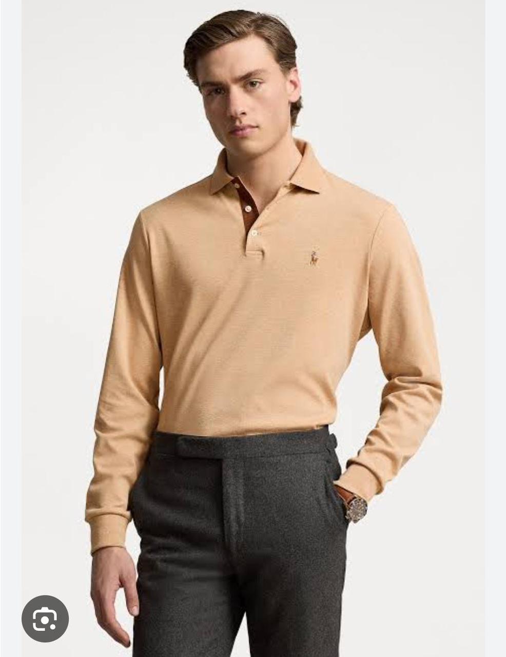 FIRST COPY RALPH LAUREN IMPORTED FULL SLEEVES POLO TEES - Image 2