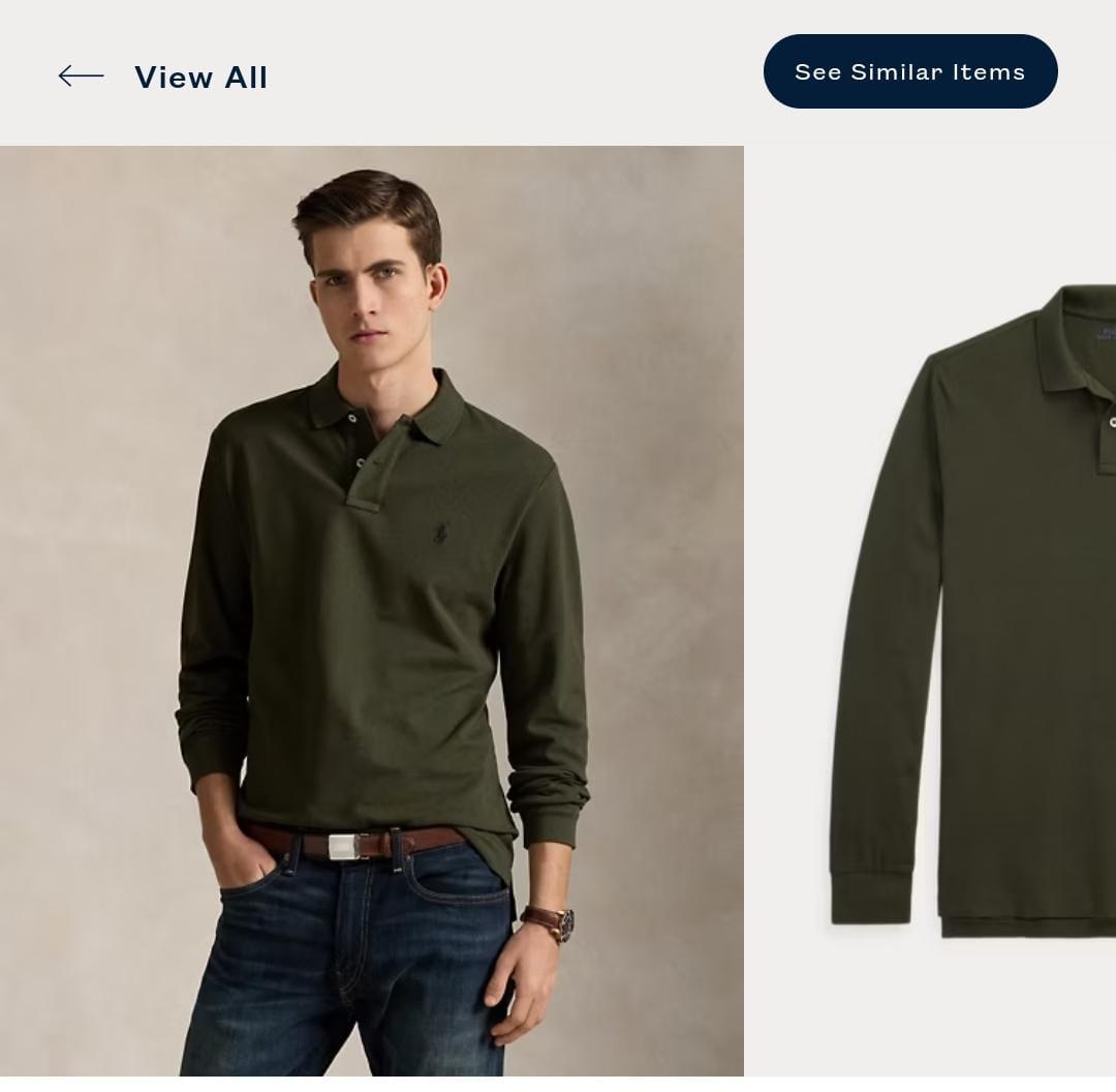 FIRST COPY RALPH LAUREN IMPORTED FULL SLEEVES POLO TEES - Image 4