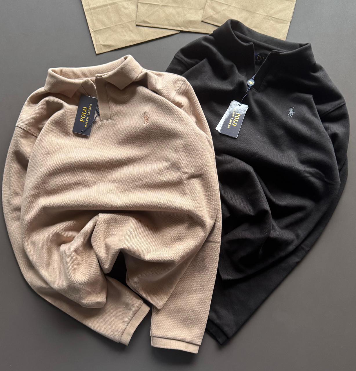 FIRST COPY RALPH LAUREN IMPORTED FULL SLEEVES POLO TEES - Image 5