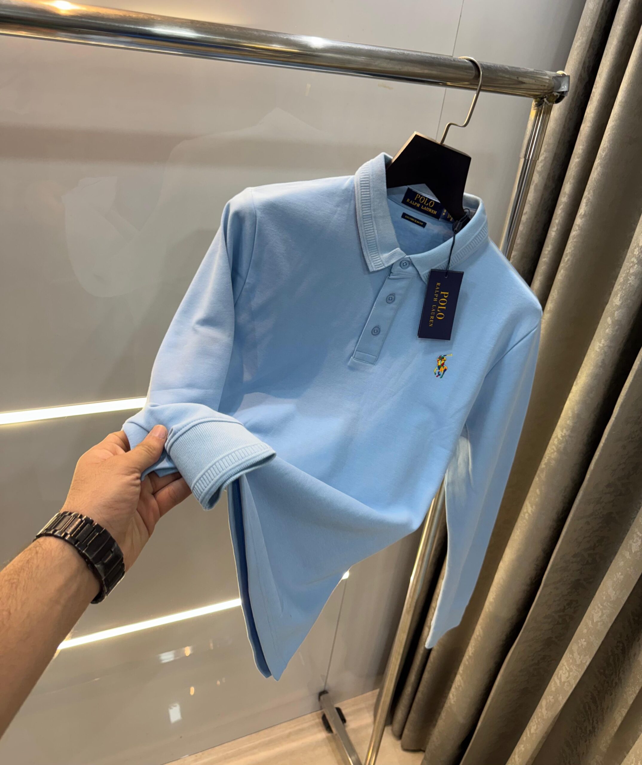 FIRST COPY Ralph Lauren Premium Full Sleeves Polo T-Shirts