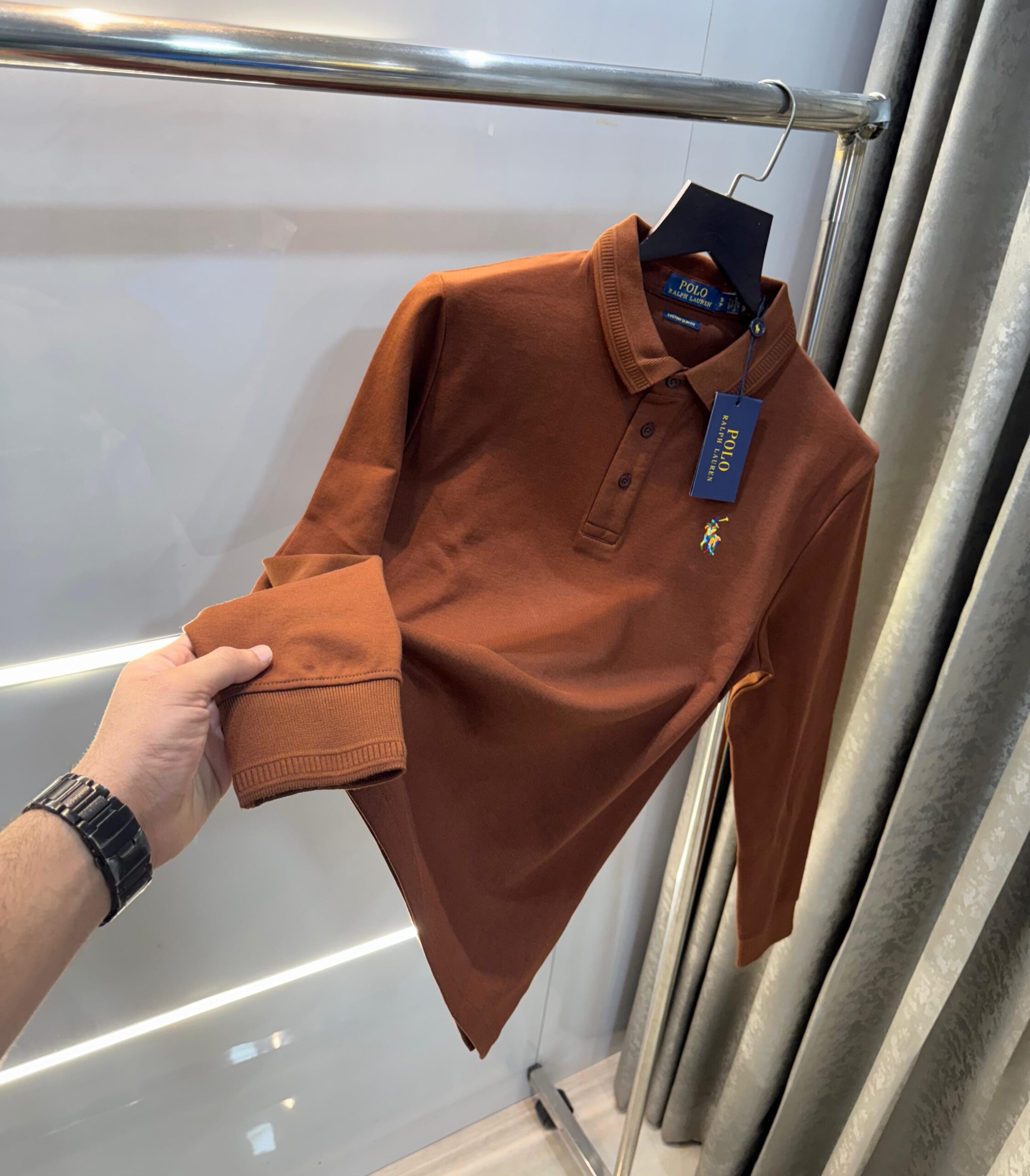 FIRST COPY Ralph Lauren Premium Full Sleeves Polo T-Shirts - Image 3